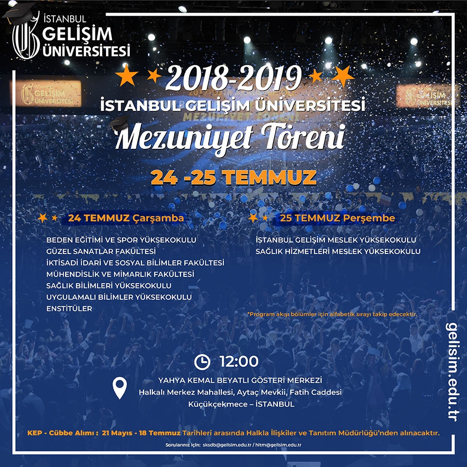 2018-2019 Eğitim-Öğretim Yılı Mezuniyet Töreni